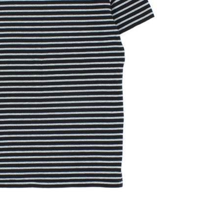 Mens Striped T-Shirt Short Sleeve Slim Fit