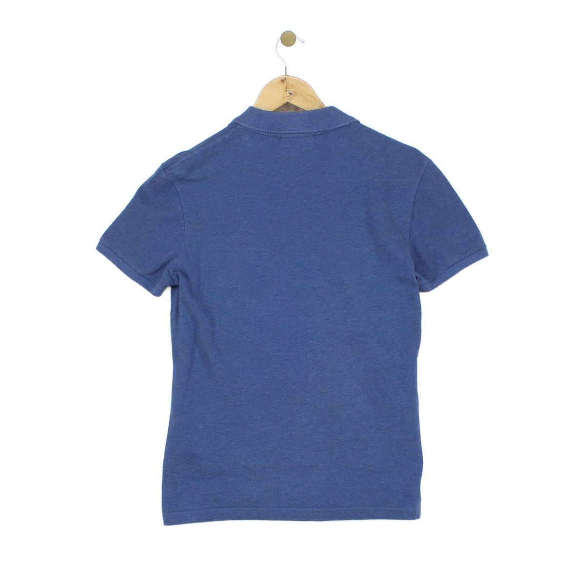 Mens Polo Shirt Slim Fit Logo Short Sleeve