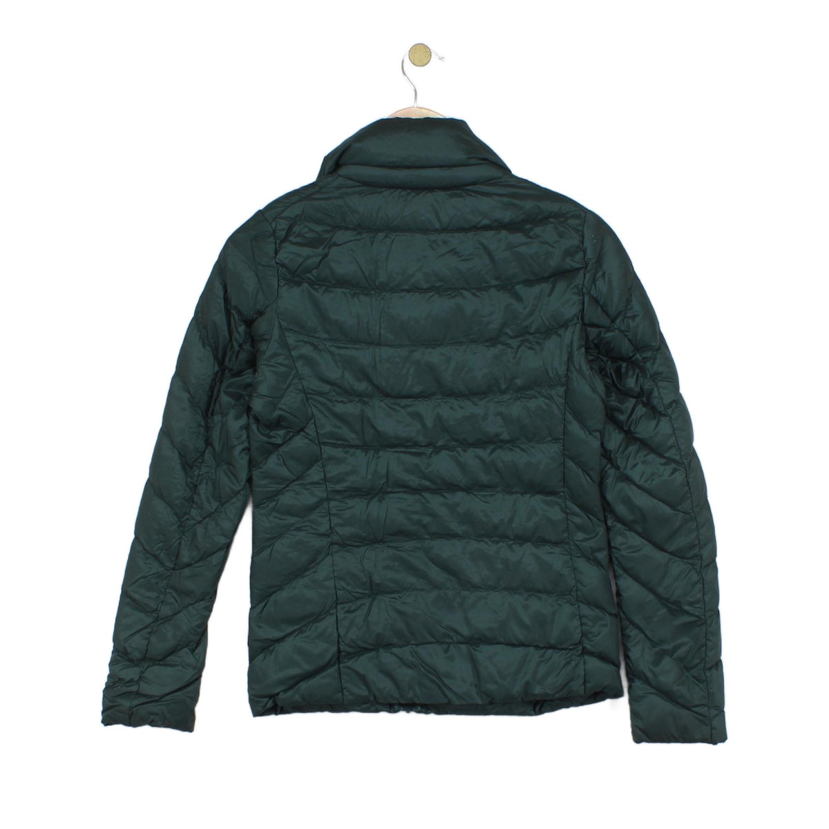 Womens Quilted Jacket Down Full Zip Lightweight Packable