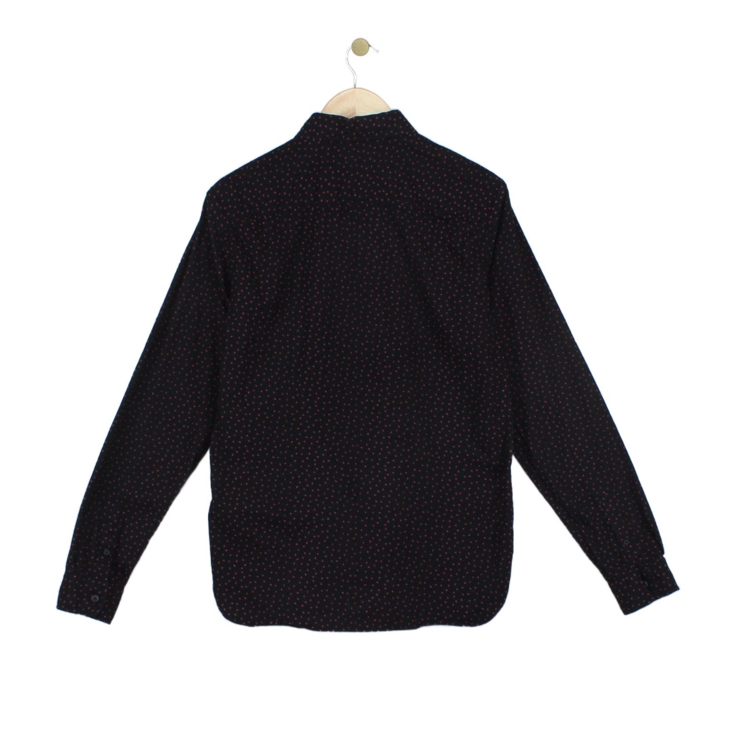 Mens Polka Dot Shirt Long Sleeve Casual