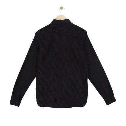 Mens Polka Dot Shirt Long Sleeve Casual