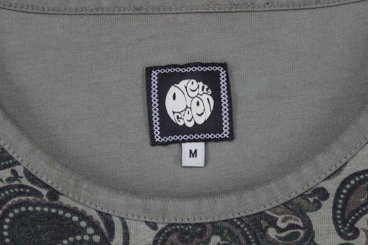 Mens Paisley T-Shirt Made In Portugal Slim Fit