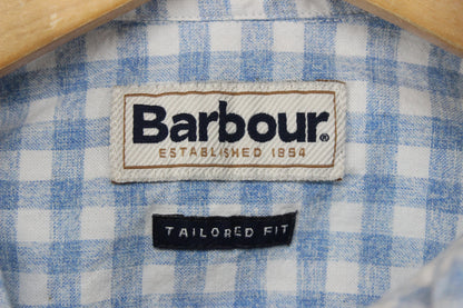 Mens Shirt Tailored Fit Long Sleeve Check
