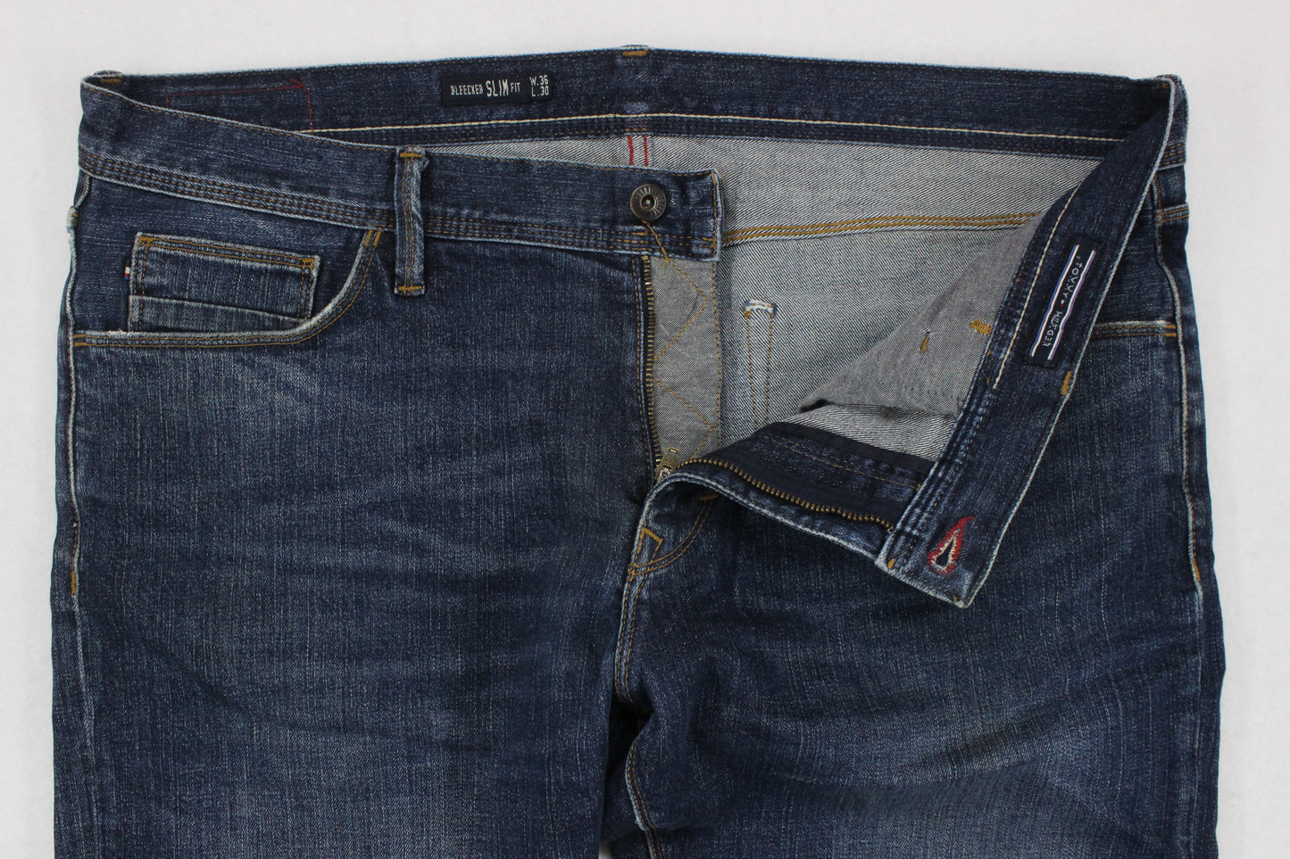 Mens Bleecker Jeans Slim Fit Denim
