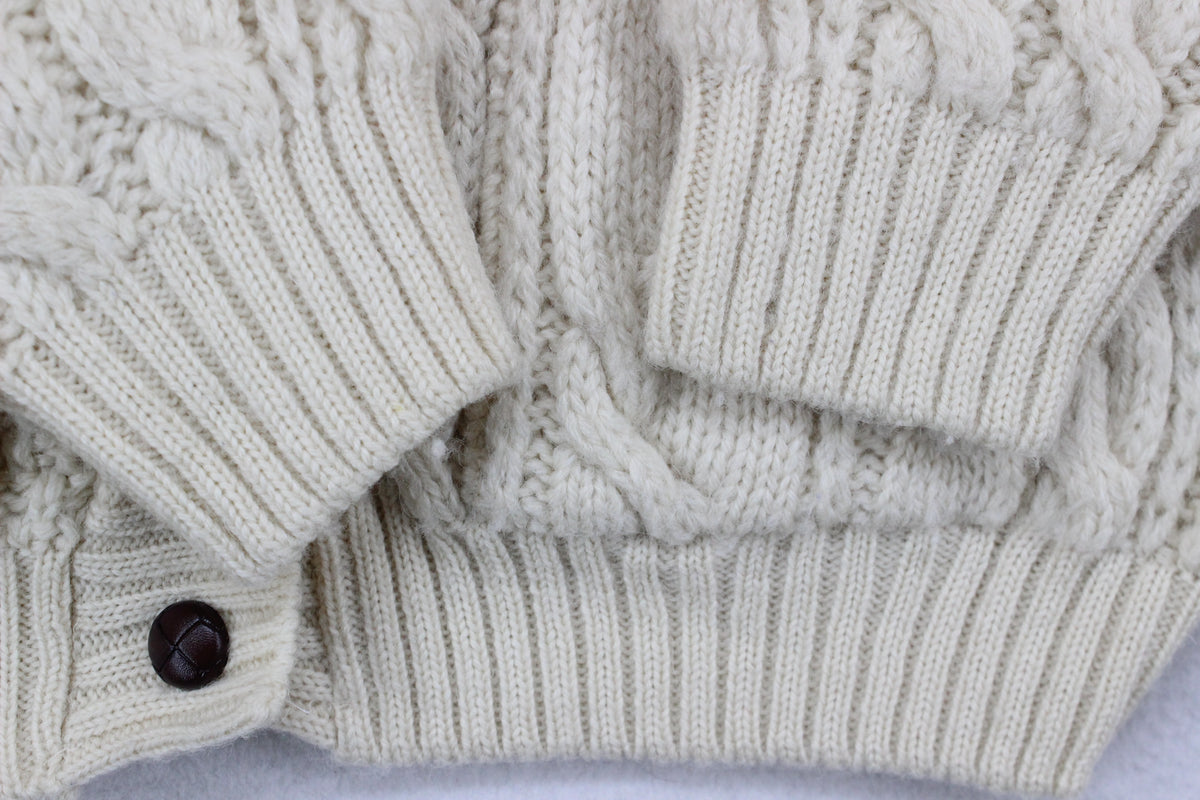 Womens Cable Knit Cardigan Oversized Fit