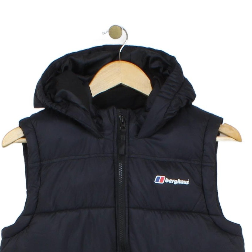 Boys Bodywarmer Hooded Puffer Outdoor Sleeveless
