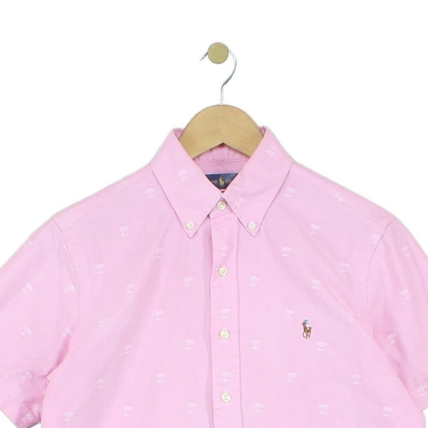 Mens Patterned Shirt Classic Fit Short Sleeve