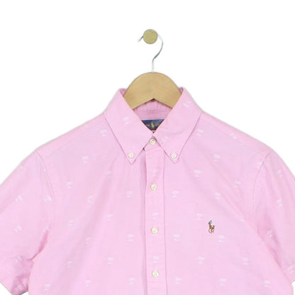 Mens Patterned Shirt Classic Fit Short Sleeve