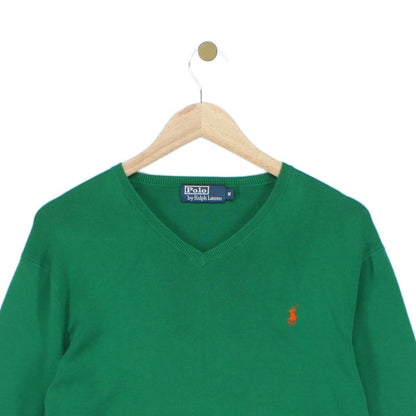 Mens V-Neck Jumper Pullover Cotton