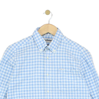 Mens Shirt Tailored Fit Long Sleeve Check