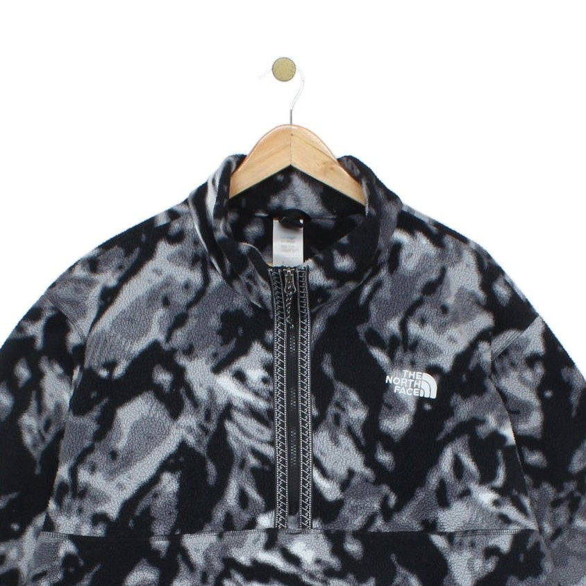 Mens 1/4 Zip Fleece Outdoor Printed Camo