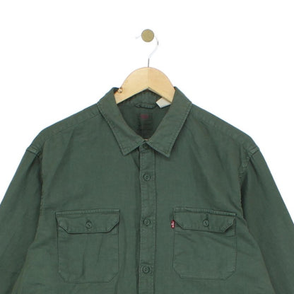 Mens Shirt Button Up Long Sleeve Relaxed Fit