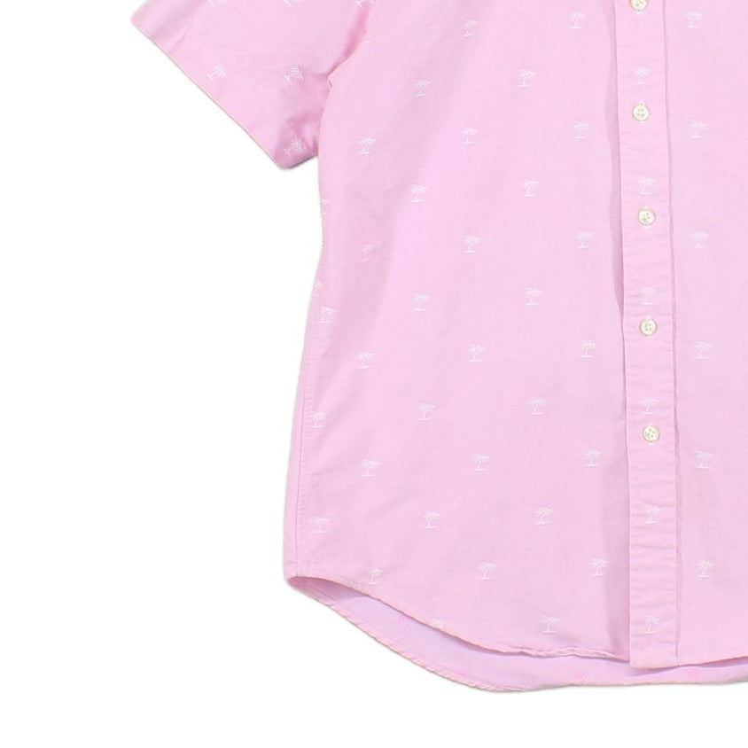Mens Patterned Shirt Classic Fit Short Sleeve