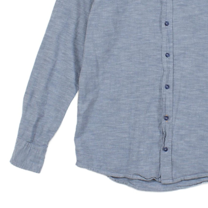 Mens Oxford Shirt Slim Fit Button Up Long Sleeve