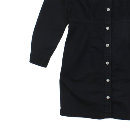 Womens Denim Dress Shirt Button Down Long Sleeve