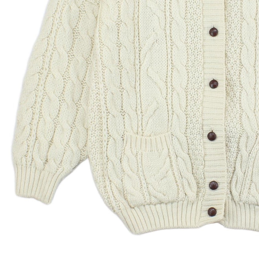 Womens Cable Knit Cardigan Oversized Fit
