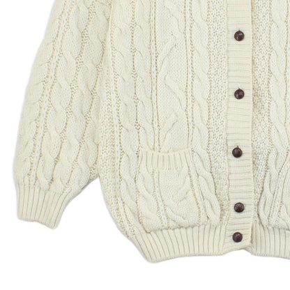 Womens Cable Knit Cardigan Oversized Fit