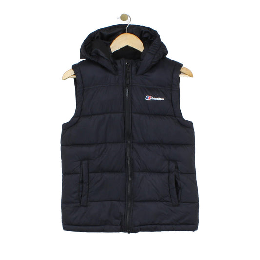 Boys Bodywarmer Hooded Puffer Outdoor Sleeveless