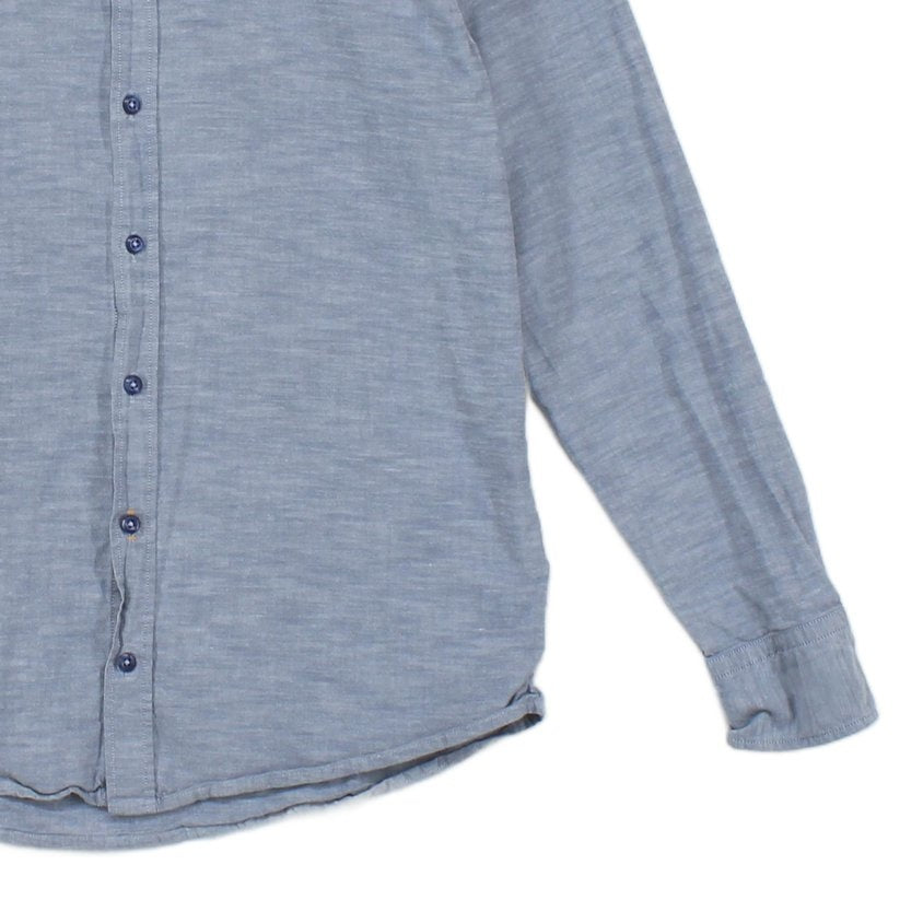 Mens Oxford Shirt Slim Fit Button Up Long Sleeve
