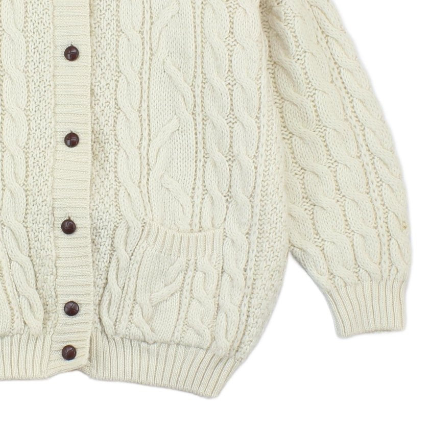 Womens Cable Knit Cardigan Oversized Fit