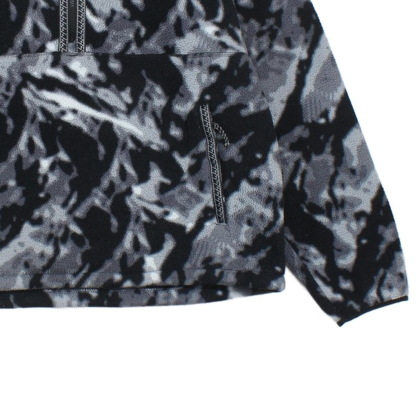 Mens 1/4 Zip Fleece Outdoor Printed Camo