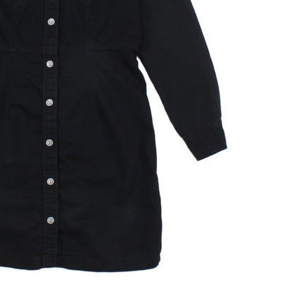 Womens Denim Dress Shirt Button Down Long Sleeve