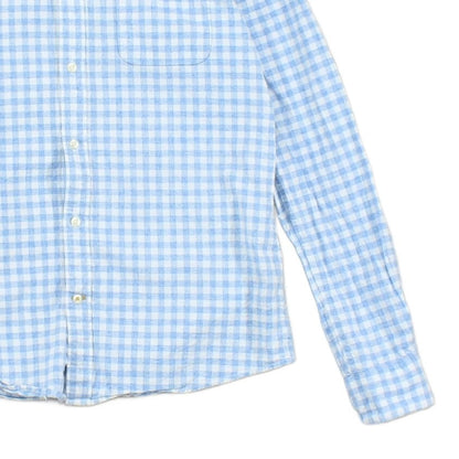 Mens Shirt Tailored Fit Long Sleeve Check