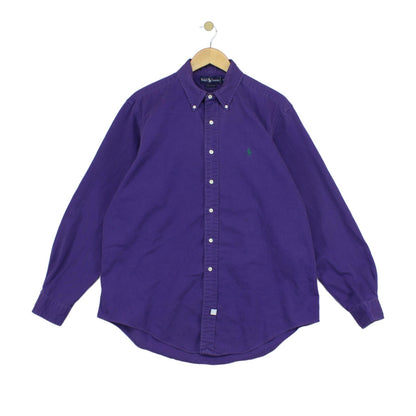 Mens Oxford Shirt  Button Up Long Sleeve
