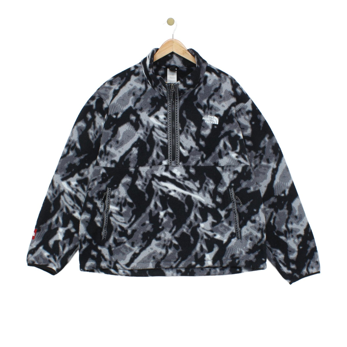 Mens 1/4 Zip Fleece Outdoor Printed Camo