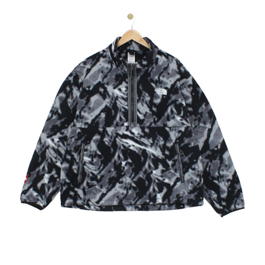 Mens 1/4 Zip Fleece Outdoor Printed Camo