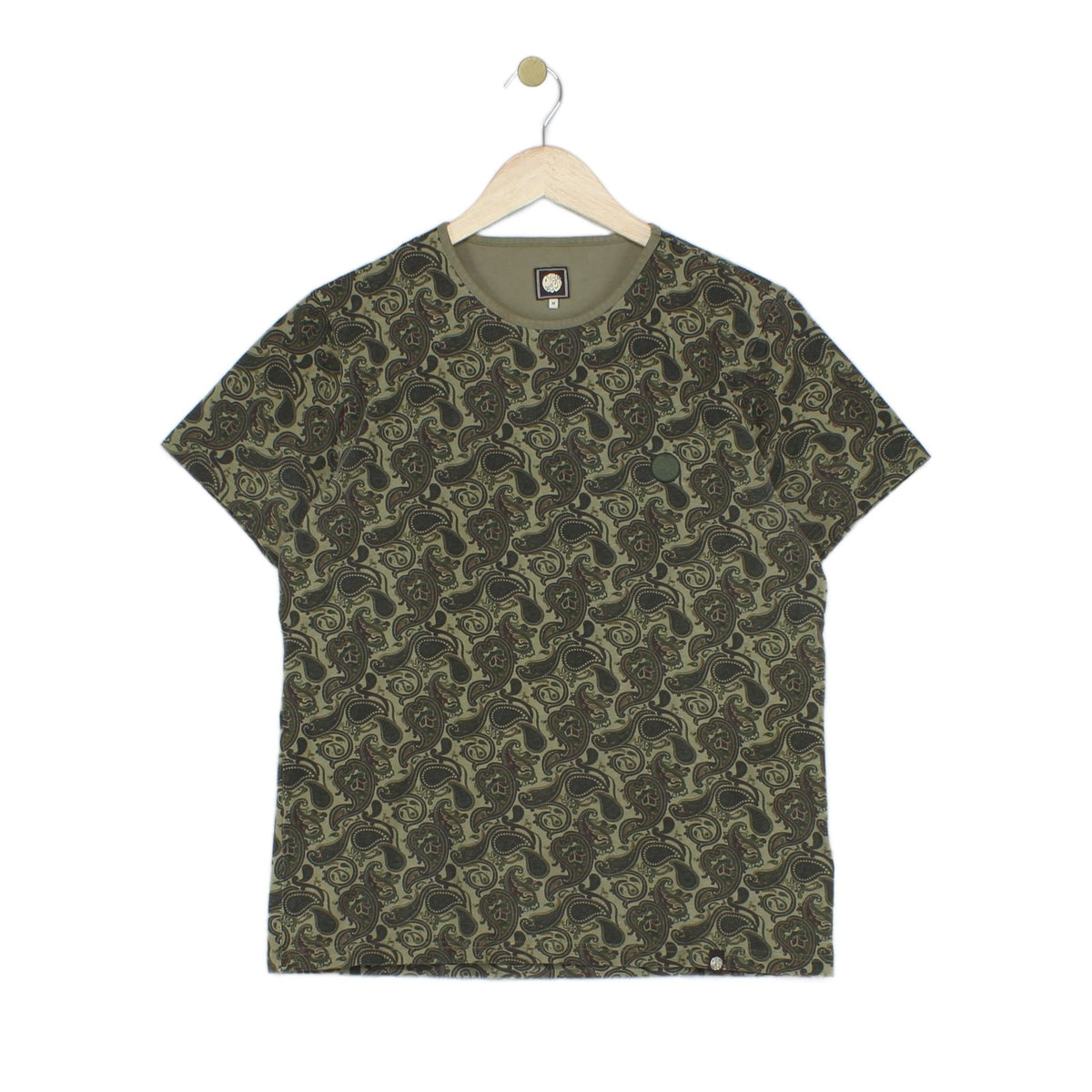 Mens Paisley T-Shirt Made In Portugal Slim Fit