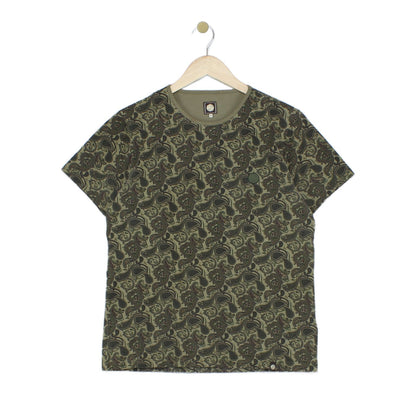 Mens Paisley T-Shirt Made In Portugal Slim Fit