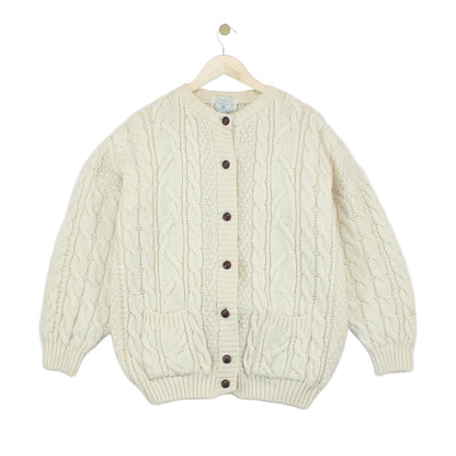 Womens Cable Knit Cardigan Oversized Fit