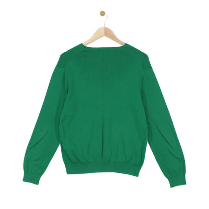 Mens V-Neck Jumper Pullover Cotton