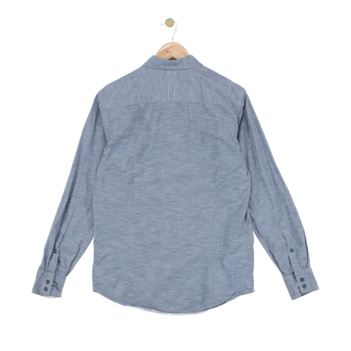 Mens Oxford Shirt Slim Fit Button Up Long Sleeve
