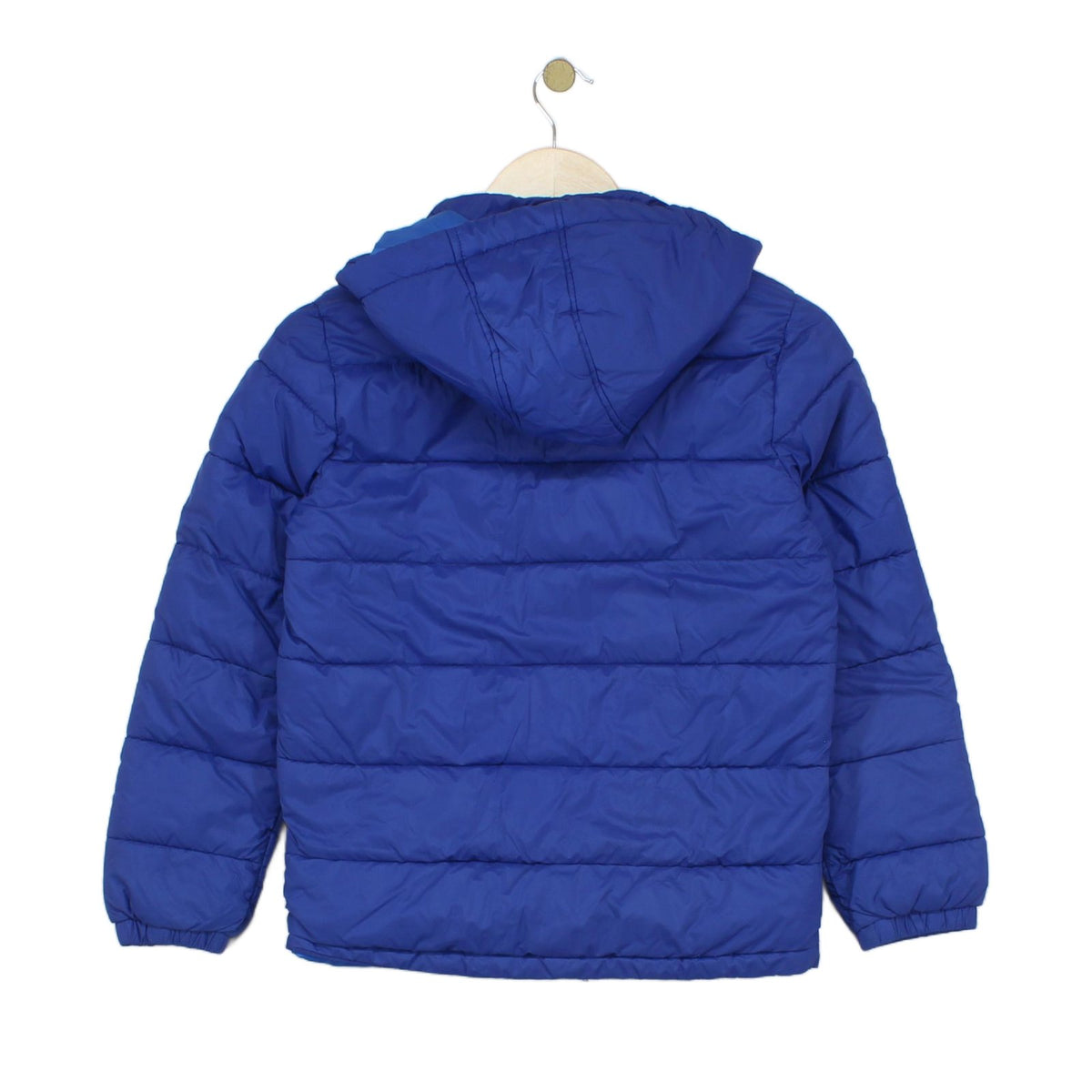Boys Quilted Jacket Hooded Full Zip Outdoor