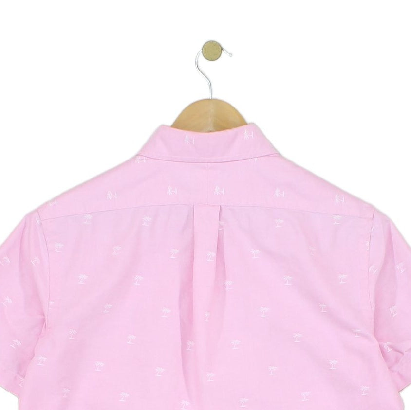 Mens Patterned Shirt Classic Fit Short Sleeve