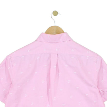 Mens Patterned Shirt Classic Fit Short Sleeve