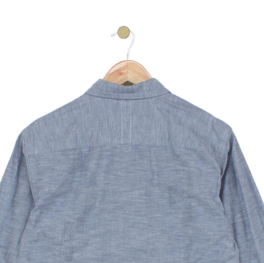 Mens Oxford Shirt Slim Fit Button Up Long Sleeve