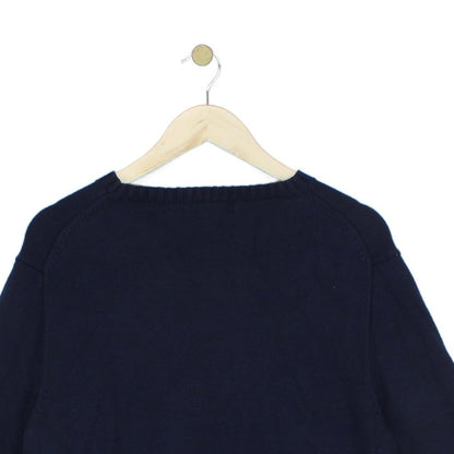 Mens Jumper Knit Embroidered Long Sleeve