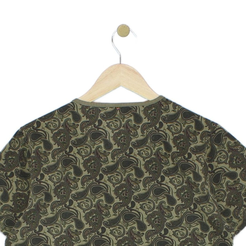 Mens Paisley T-Shirt Made In Portugal Slim Fit