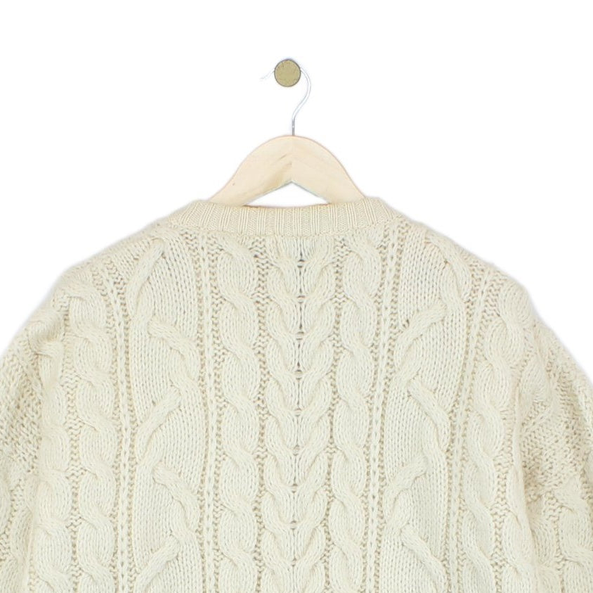 Womens Cable Knit Cardigan Oversized Fit