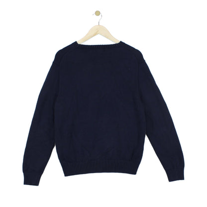 Mens Jumper Knit Embroidered Long Sleeve