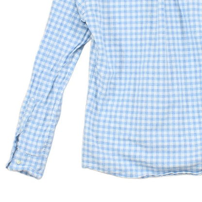 Mens Shirt Tailored Fit Long Sleeve Check