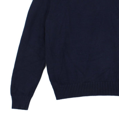 Mens Jumper Knit Embroidered Long Sleeve