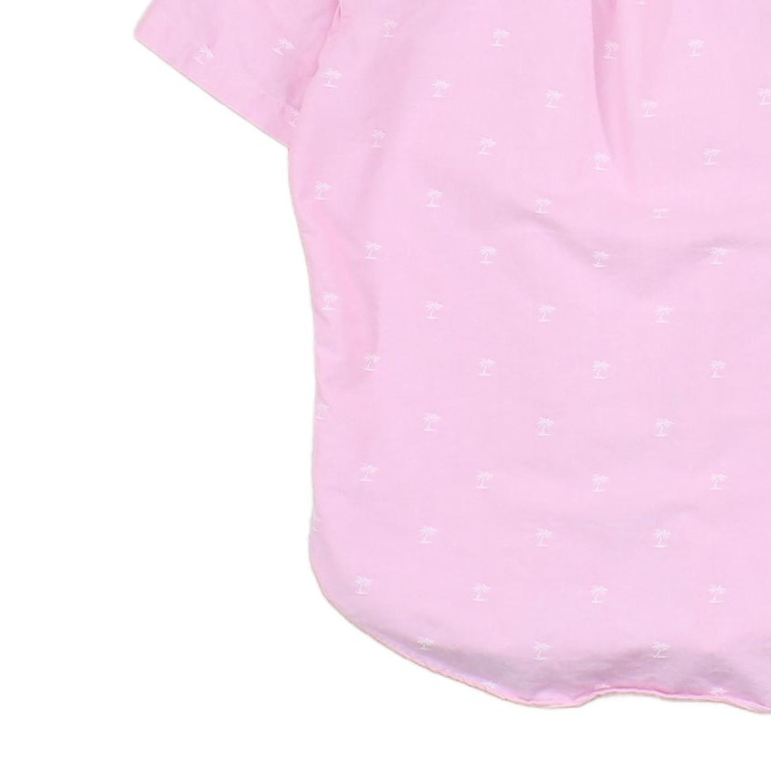 Mens Patterned Shirt Classic Fit Short Sleeve