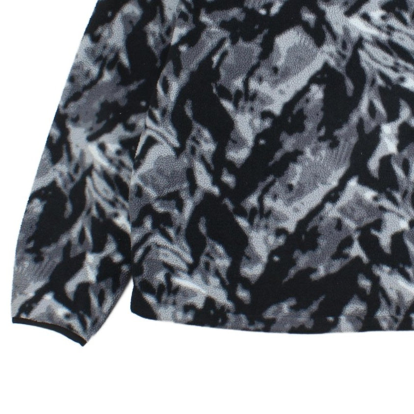 Mens 1/4 Zip Fleece Outdoor Printed Camo