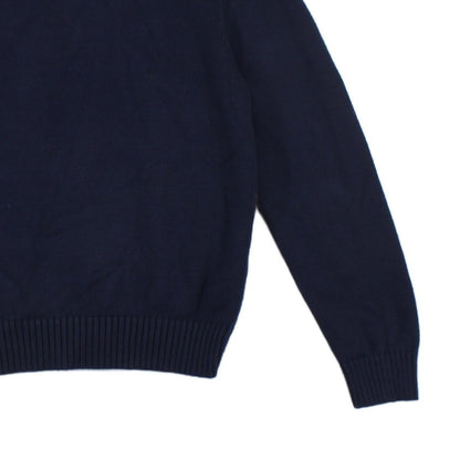 Mens Jumper Knit Embroidered Long Sleeve