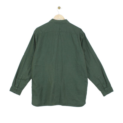 Mens Shirt Button Up Long Sleeve Relaxed Fit