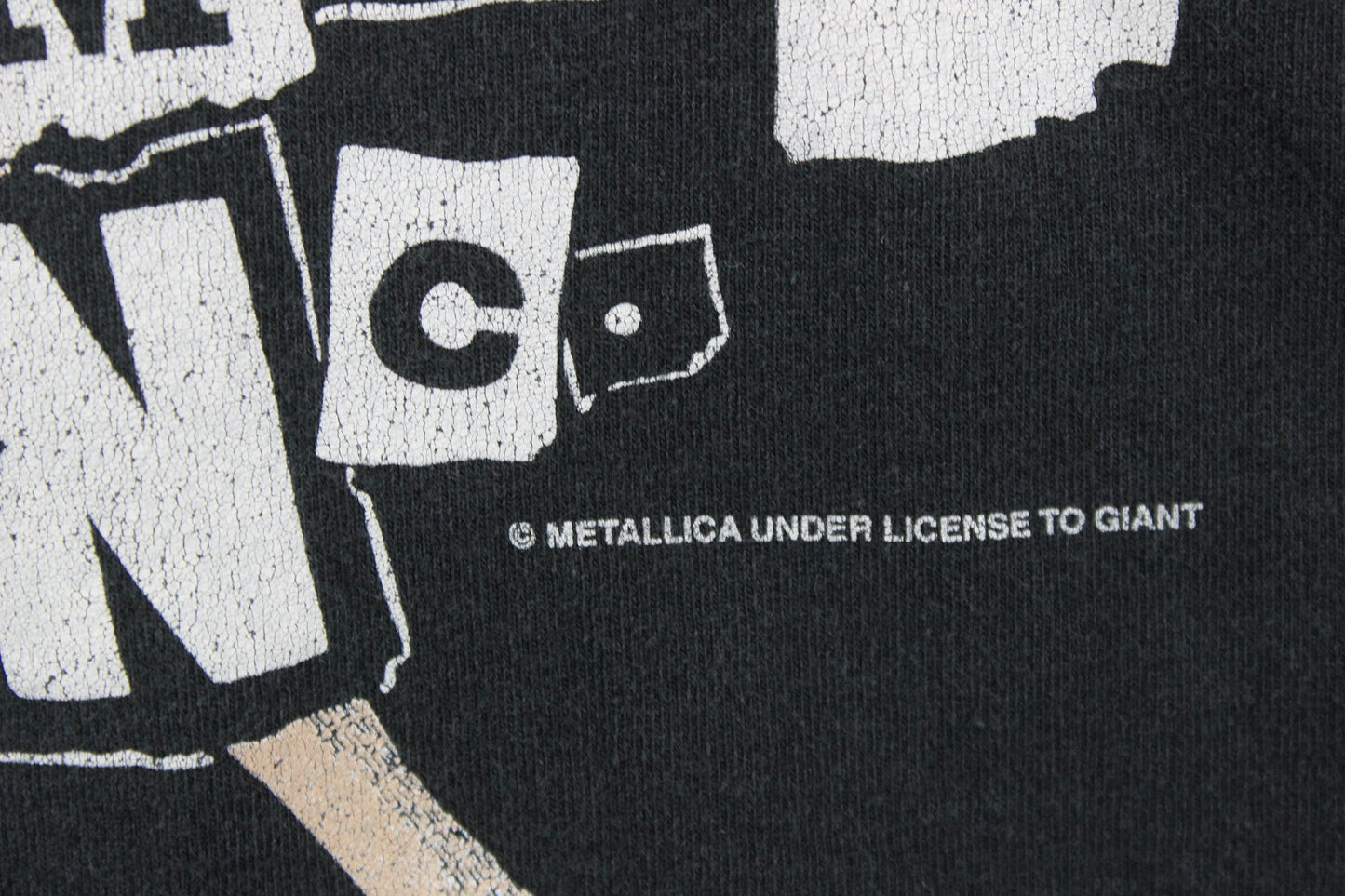 Mens Vintage Giant Metallica Damage Inc Tour T-Shirt
